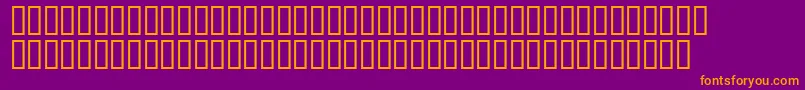 Matrixschedule Font – Orange Fonts on Purple Background