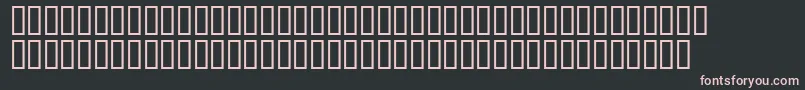 フォントMatrixschedule – 黒い背景にピンクのフォント