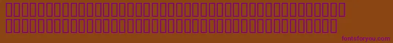 Matrixschedule-fontti – violetit fontit ruskealla taustalla