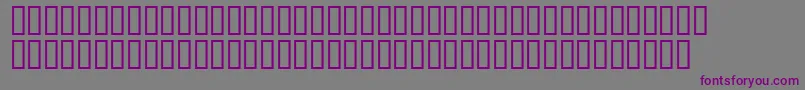 Matrixschedule Font – Purple Fonts on Gray Background