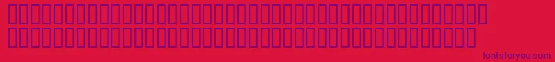 Matrixschedule-Schriftart – Violette Schriften auf rotem Hintergrund