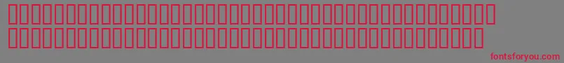 Czcionka Matrixschedule – czerwone czcionki na szarym tle