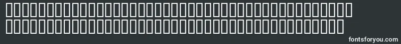 Matrixschedule-fontti – valkoiset fontit mustalla taustalla