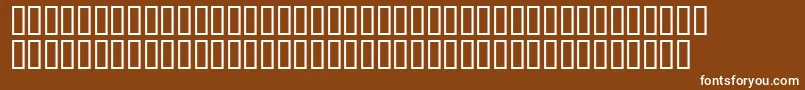 Шрифт Matrixschedule – белые шрифты на коричневом фоне