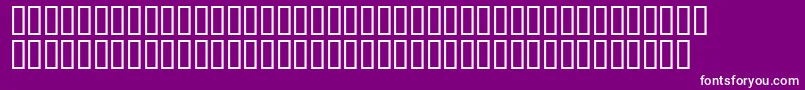 Czcionka Matrixschedule – białe czcionki na fioletowym tle