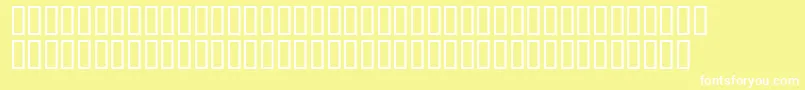 Czcionka Matrixschedule – białe czcionki na żółtym tle