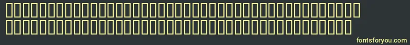 Matrixschedule-Schriftart – Gelbe Schriften auf schwarzem Hintergrund