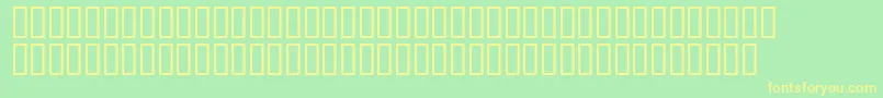 Matrixschedule-fontti – keltaiset fontit vihreällä taustalla