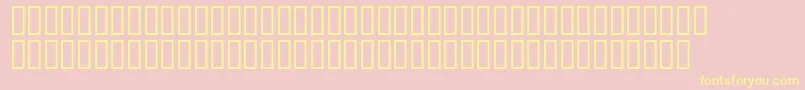 Fonte Matrixschedule – fontes amarelas em um fundo rosa