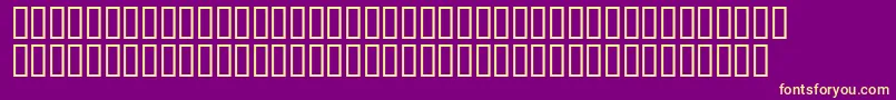Matrixschedule-fontti – keltaiset fontit violetilla taustalla