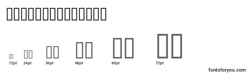 Размеры шрифта Matrixschedule