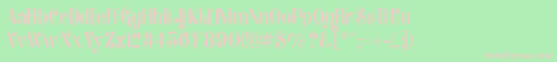 Katerrino Font – Pink Fonts on Green Background