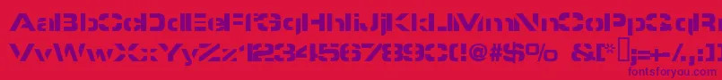 Pyrostyl Font – Purple Fonts on Red Background