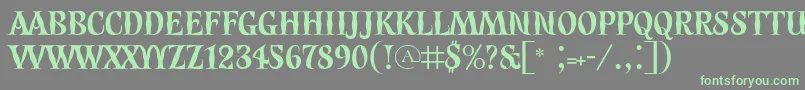 Evil Font – Green Fonts on Gray Background