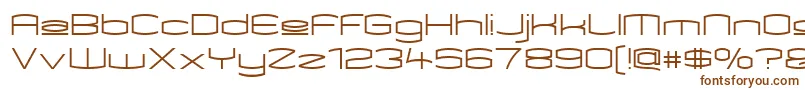 Шрифт KameleonUpper – коричневые шрифты на белом фоне