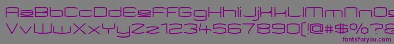 Шрифт KameleonUpper – фиолетовые шрифты на сером фоне