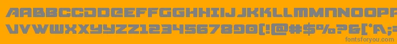 Aircruiser Font – Gray Fonts on Orange Background