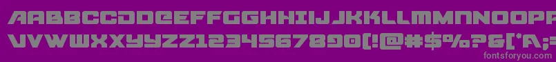 Aircruiser Font – Gray Fonts on Purple Background