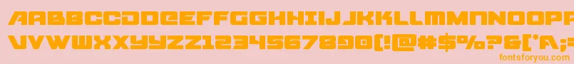 Aircruiser Font – Orange Fonts on Pink Background