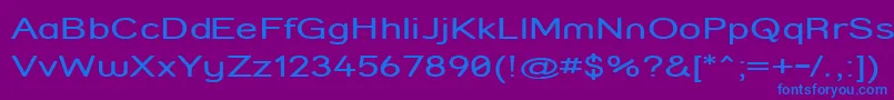 StreetCompressed Font – Blue Fonts on Purple Background