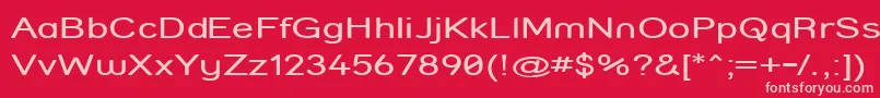 StreetCompressed Font – Pink Fonts on Red Background