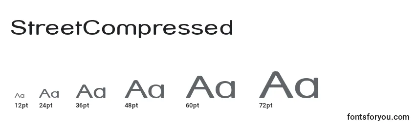 StreetCompressed Font Sizes