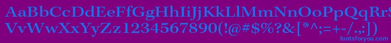 KeplerstdMediumext Font – Blue Fonts on Purple Background