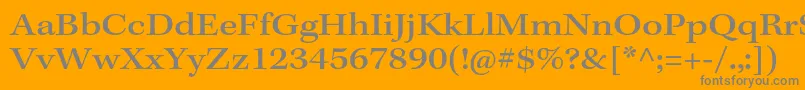 KeplerstdMediumext Font – Gray Fonts on Orange Background
