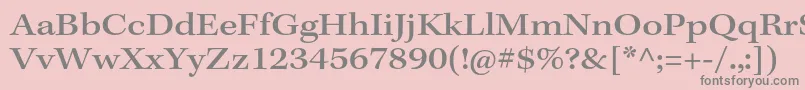 KeplerstdMediumext Font – Gray Fonts on Pink Background