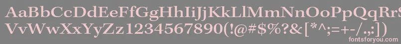 KeplerstdMediumext Font – Pink Fonts on Gray Background