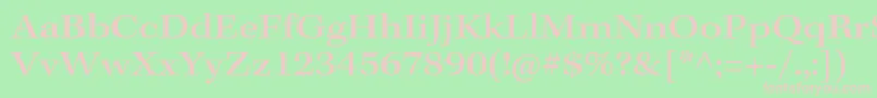 KeplerstdMediumext Font – Pink Fonts on Green Background