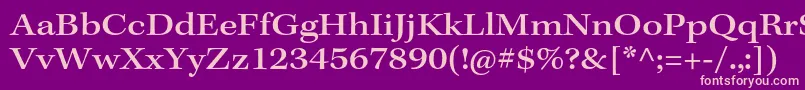 KeplerstdMediumext Font – Pink Fonts on Purple Background