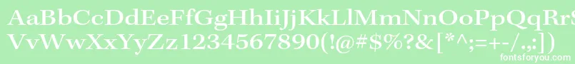 KeplerstdMediumext Font – White Fonts on Green Background