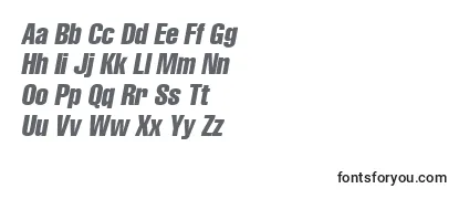 LettericaComprItalic Font