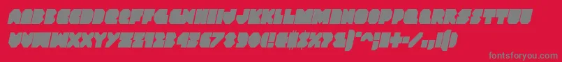 Vxrocketcondital Font – Gray Fonts on Red Background