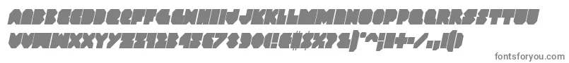 Vxrocketcondital-fontti – harmaat kirjasimet valkoisella taustalla