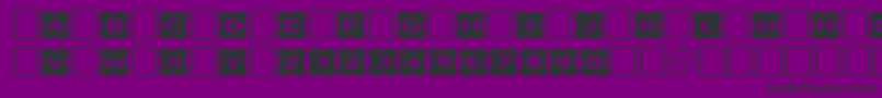 AlphashapesCrosses3 Font – Black Fonts on Purple Background