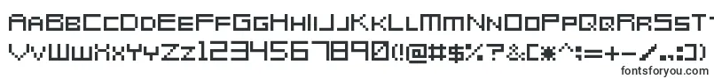 MetroidPrimeHunters-Schriftart – Quadratische Schriften