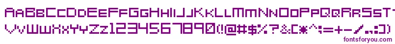 Шрифт MetroidPrimeHunters – фиолетовые шрифты