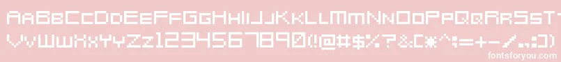 MetroidPrimeHunters Font – White Fonts on Pink Background