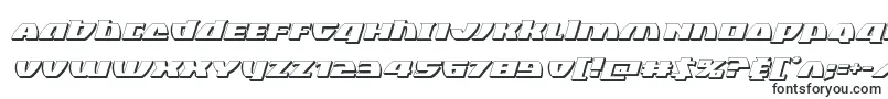 Blackbishop3Dital-fontti – täytetyt fontit