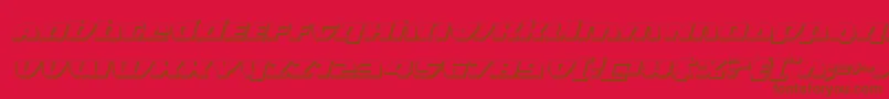 Police Blackbishop3Dital – polices brunes sur fond rouge