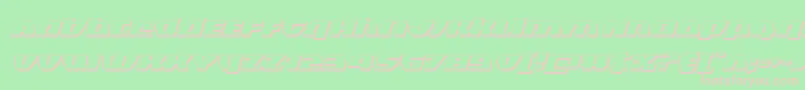 Blackbishop3Dital Font – Pink Fonts on Green Background