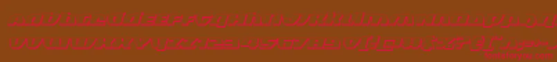 Blackbishop3Dital Font – Red Fonts on Brown Background