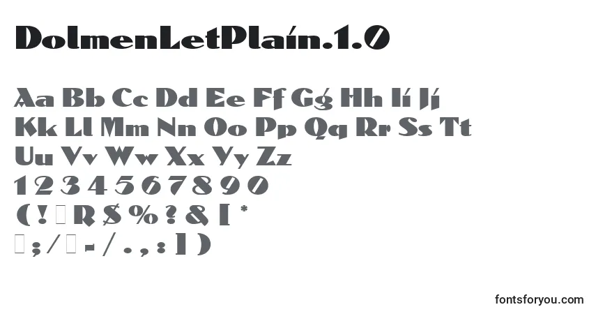 Police DolmenLetPlain.1.0 - Alphabet, Chiffres, Caractères Spéciaux