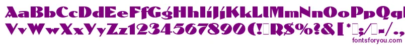 DolmenLetPlain.1.0 Font – Purple Fonts on White Background