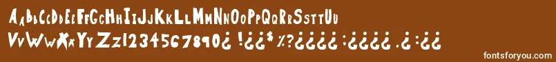 フォントDiscussion – 茶色の背景に白い文字