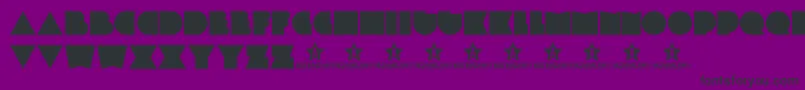 Plasticpill Font – Black Fonts on Purple Background