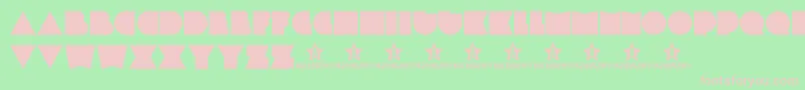 Plasticpill Font – Pink Fonts on Green Background