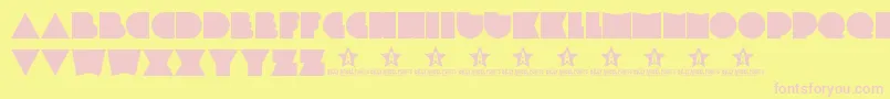 Plasticpill Font – Pink Fonts on Yellow Background